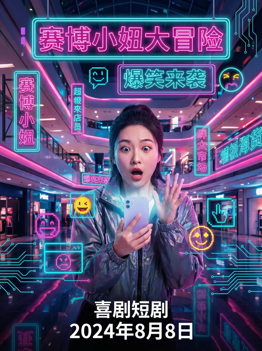 不惑之旅在线观看 搞笑喜剧短剧 - 赛博小妞大冒险海报